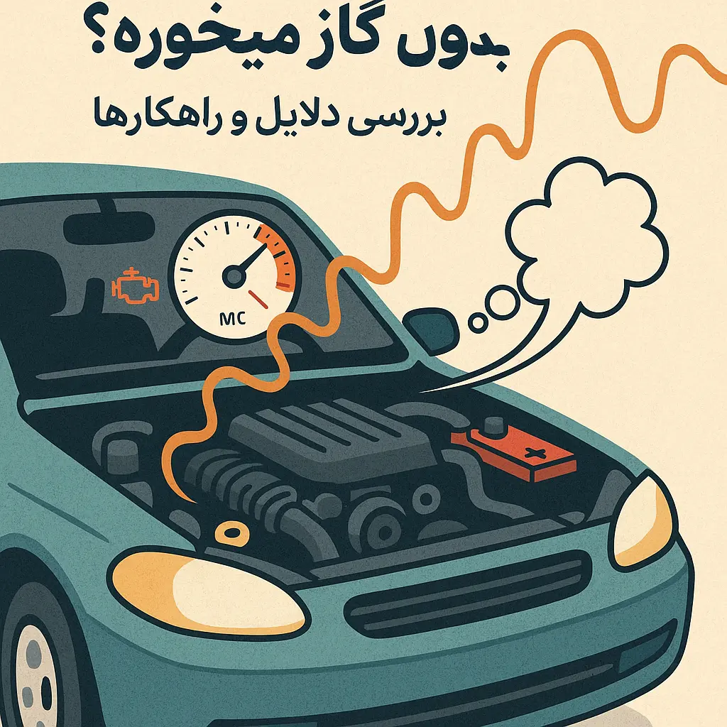 چرا موتور خودرو بدون دلیل گاز میخوره ؟ بررسی دلایل و راهکار ها
