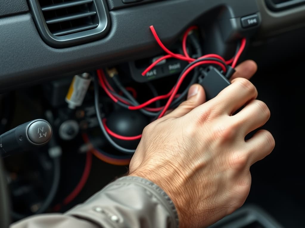 نصب حرفه ای ردیاب خودرو با برق اضطراری GPS