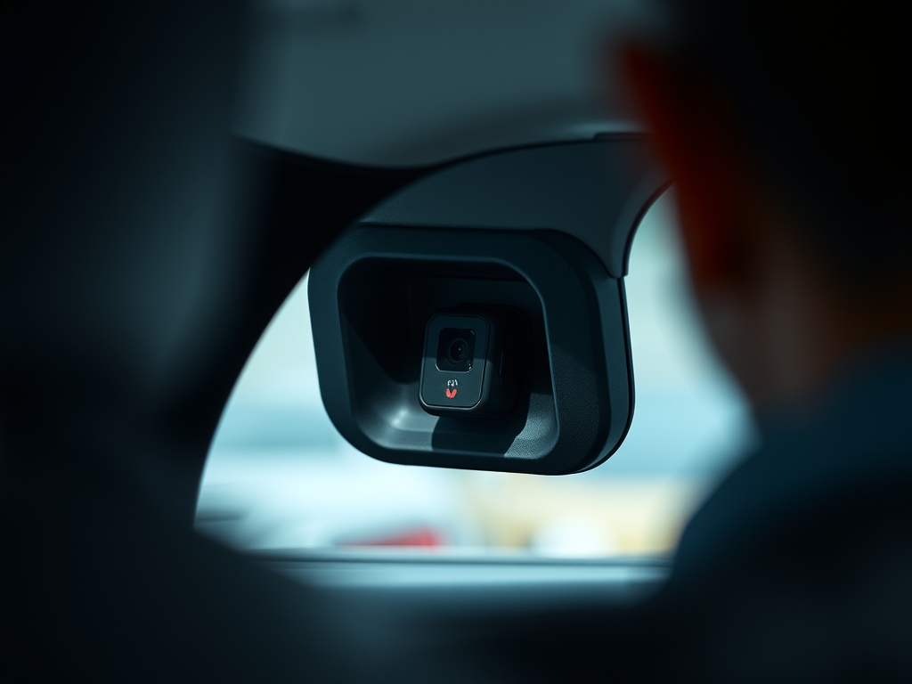 نصب یک دستگاه GPS کوچک و مخفی در خودرو، با هدف تامین امنیت و قابلیت ردیابی در صورت سرقت. نورپردازی نشان دهنده مخفی بودن مکان نصب است.