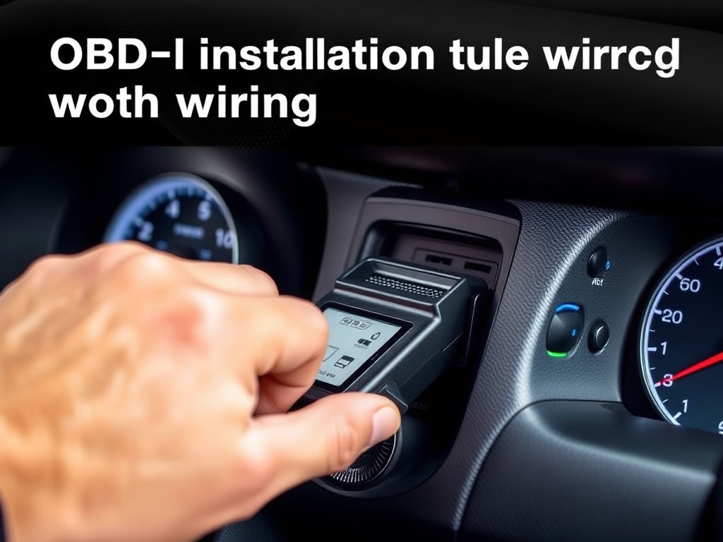 نمایی از اتصال ردیاب دیاگی به پورت OBD-II زیر داشبورد خودرو، نشان دهنده نصب آسان و بدون نیاز به سیم کشی